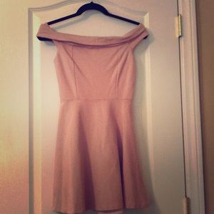 Beautiful rose/taupe color dress from Lulu’s